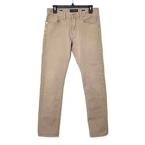 Lucky Brand‎ 121 Slim Straight Leg Chino Pants Mens 29x30 Tan Beige Classic